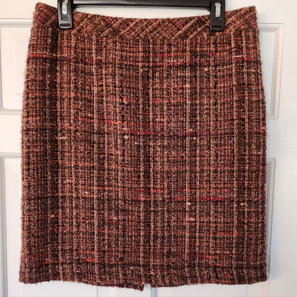 Trina Turk Multicolor Tweed Pencil Skirt